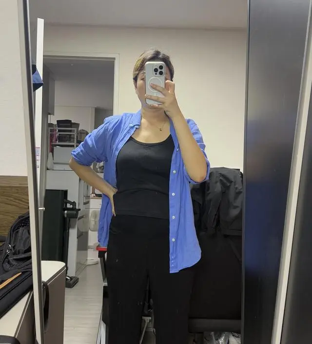 17주차 키 171, 현 몸무게 68kg 보통도 상하의
