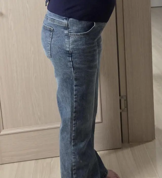 임신하니까 기존 청바지는 입을 수 없어 주문했어요~
