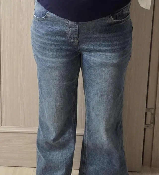 임신하니까 기존 청바지는 입을 수 없어 주문했어요~
