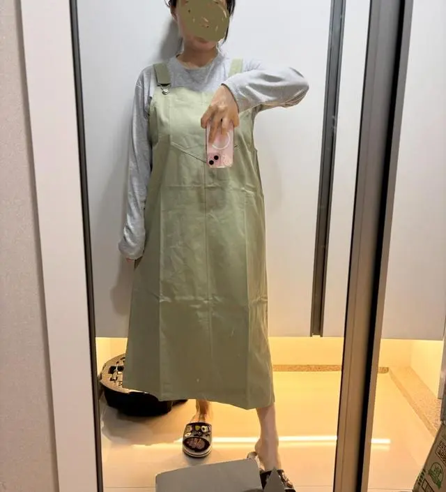 귀여워요ㅠㅠ 멜빵 조절안했을땐 입고서 와..길이 실화?
