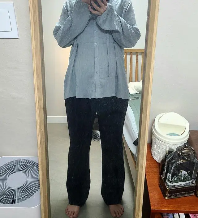 가을 임부복 바지를 적당한 걸 찾을 수 없어서 여러번 반품을 반복했는데, 드디어 회사