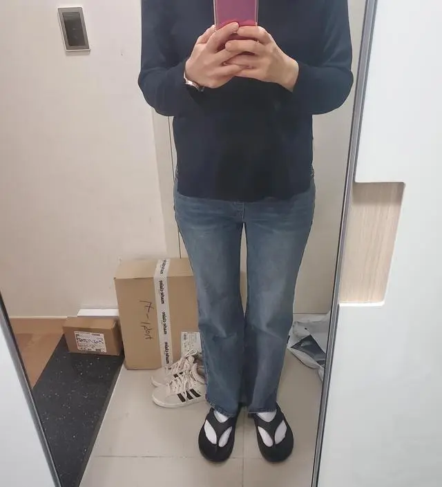 키가커서(172cm) 짧을까봐 걱정했는데 다행히 길이 딱 맞고 좋네요 키큰 임산부분들 걱