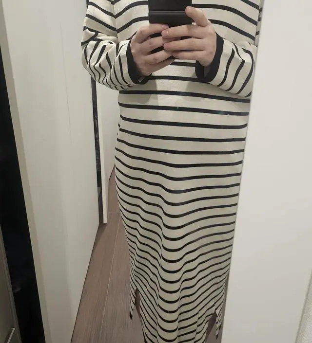 키 167인데 발목 살짝 위까지 와요
