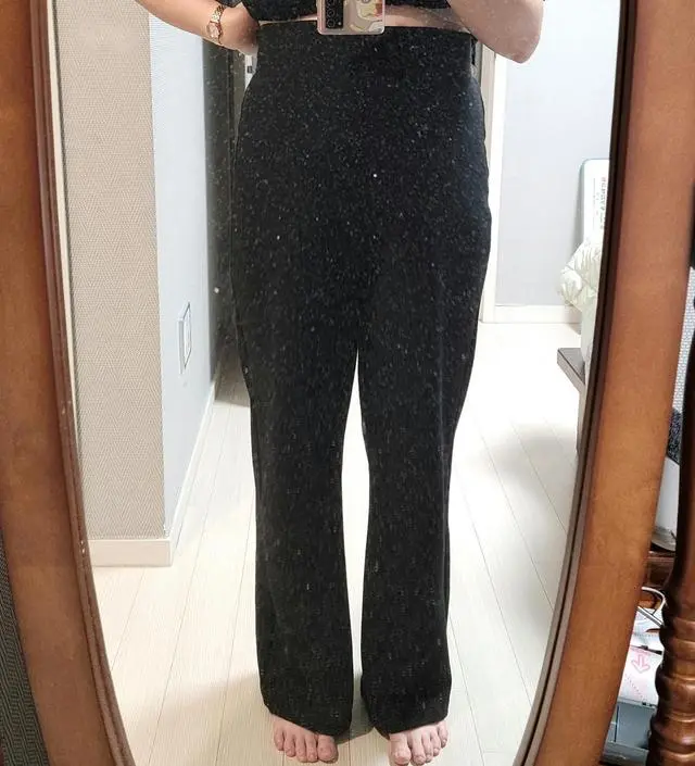 통통 키작맘이 숏 L사이즈 입었을 때 이런 느낌입니다!
