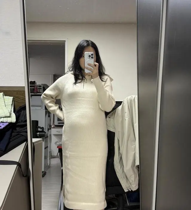 현재 임신 6개월, 171에 74kg인데요 기장도 좋고
