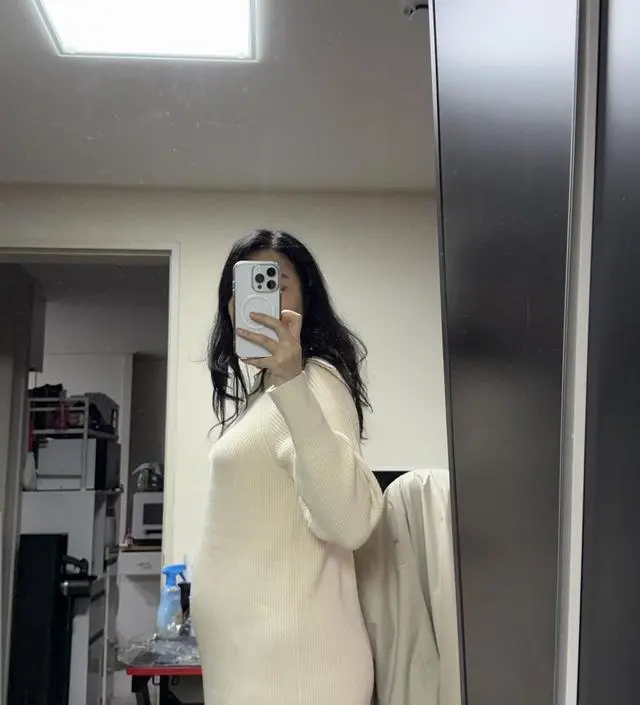 현재 임신 6개월, 171에 74kg인데요 기장도 좋고
