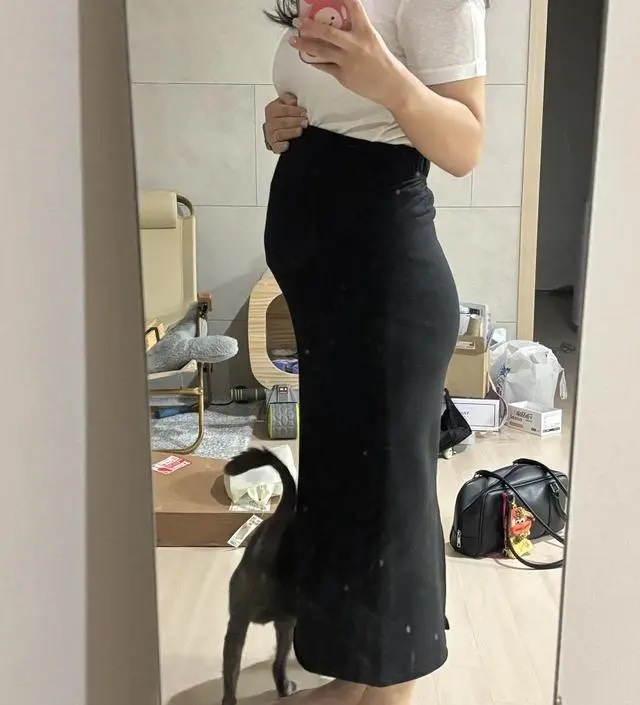 21주차인데 배도 넉넉하게 덮히고 안쪼여서
