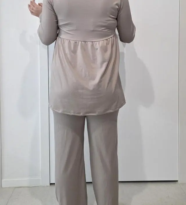 캡이 있어서 편하네요 출산하고 잘 입을 수 있을 것 같아요!