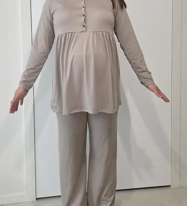 캡이 있어서 편하네요 출산하고 잘 입을 수 있을 것 같아요!