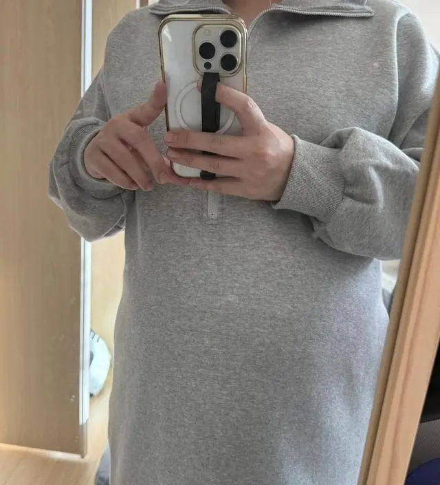 겨울 출산이라 편안하고 따뜻하게 입을 수 있을거 같아요 ㅎ 
