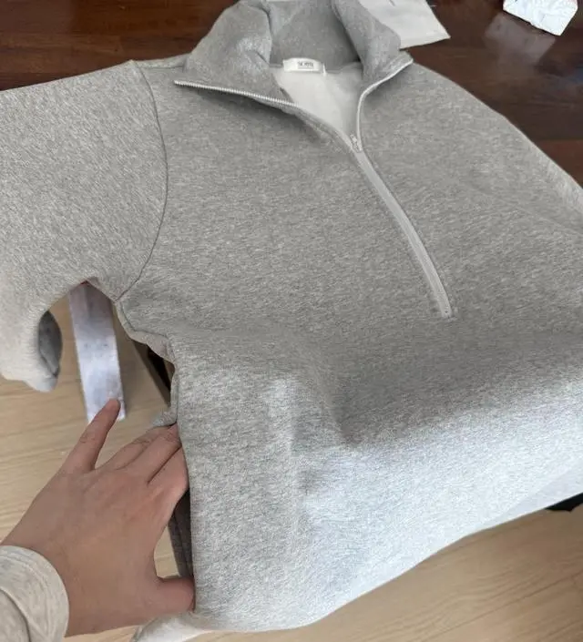 겨울 출산이라 편안하고 따뜻하게 입을 수 있을거 같아요 ㅎ 
