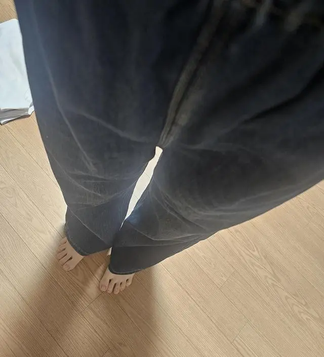 진청으로 구매했어요, 색이 예뻐요~ 배 많이 안나온 23주인데 스트링 전체 풀어야해요~