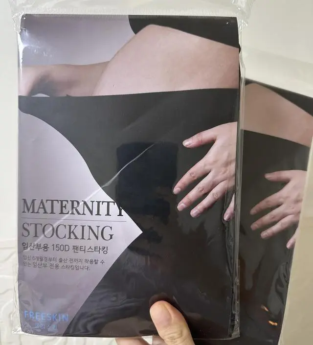 임신 15주차인데 배가 조금이라도 낑기는게 싫어서 임산부용 스타킹을 구매 했어요. 겨
