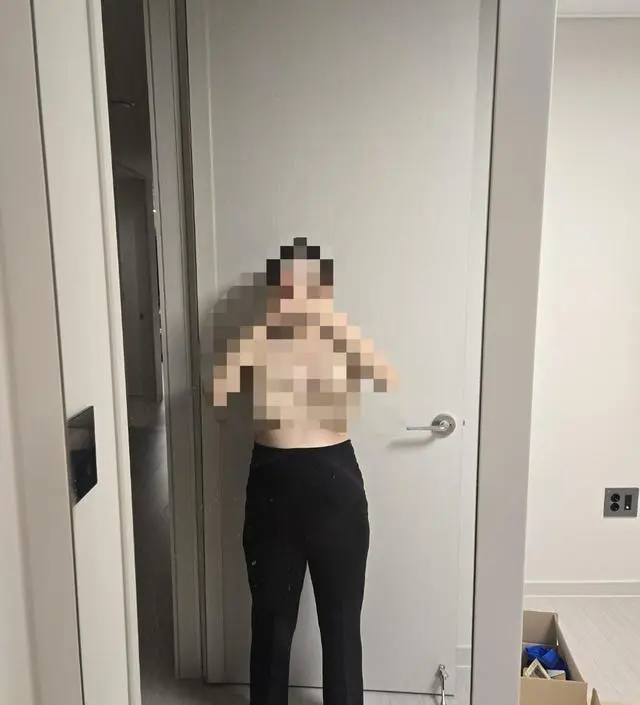 키 155cm이고, 몸무게 57kg 24주차로 배가 나온상태인데 숏기장 샀는데도 길이가 길어서