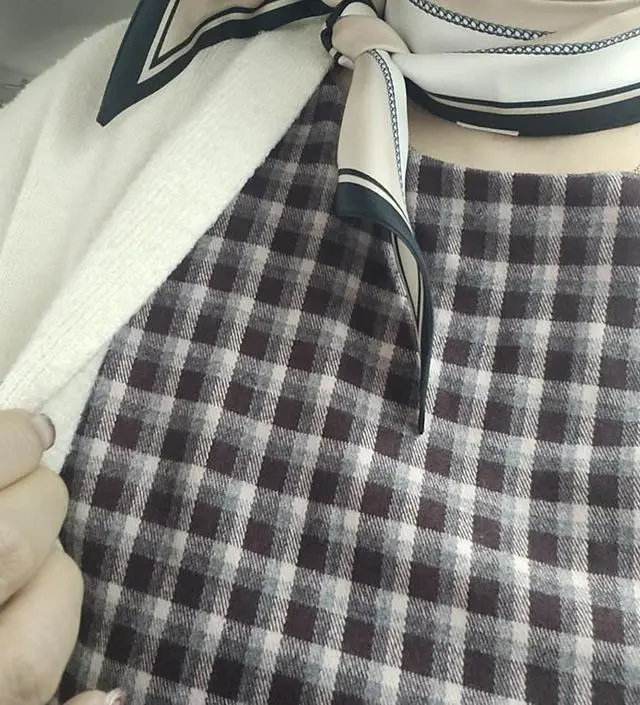 따뜨 핑크체크 원피스
