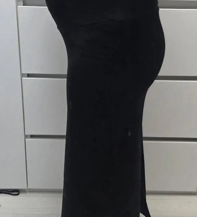 키 166에 67키로 28주차입니당. 길이는 긴걸 원했던거라 맘에 드는데 너무 타이트해서 