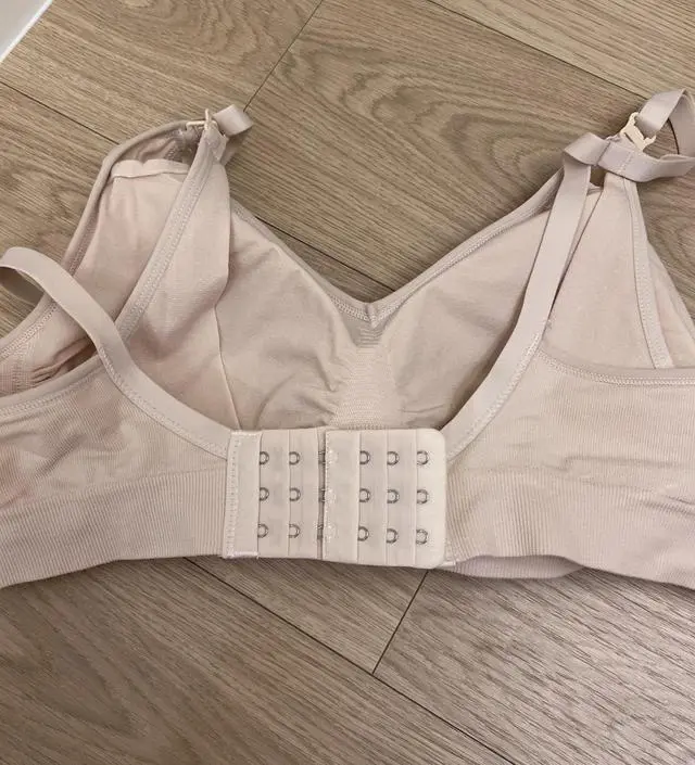 31주 임산부인데 추가 연장후크 없었으면 못입을뻔했어요~ 추가 연장후크 제일 끝으로 