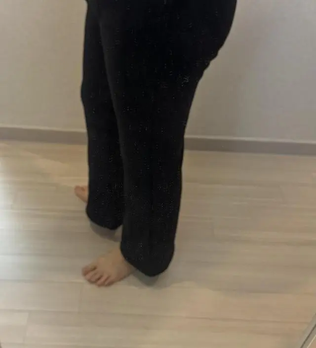 오래기다린만큼 좋네요. 키163인데 살짝 짧은기장감 있어요. 
